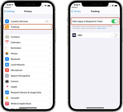 app tracking transparency disable
